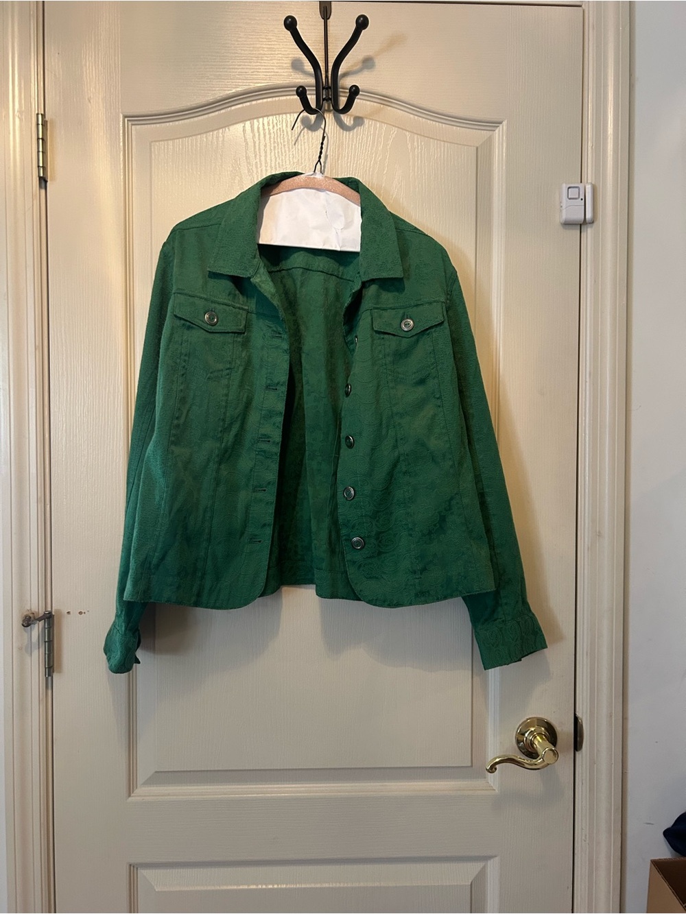 Christopher & Banks Emerald Green Jean Jacket